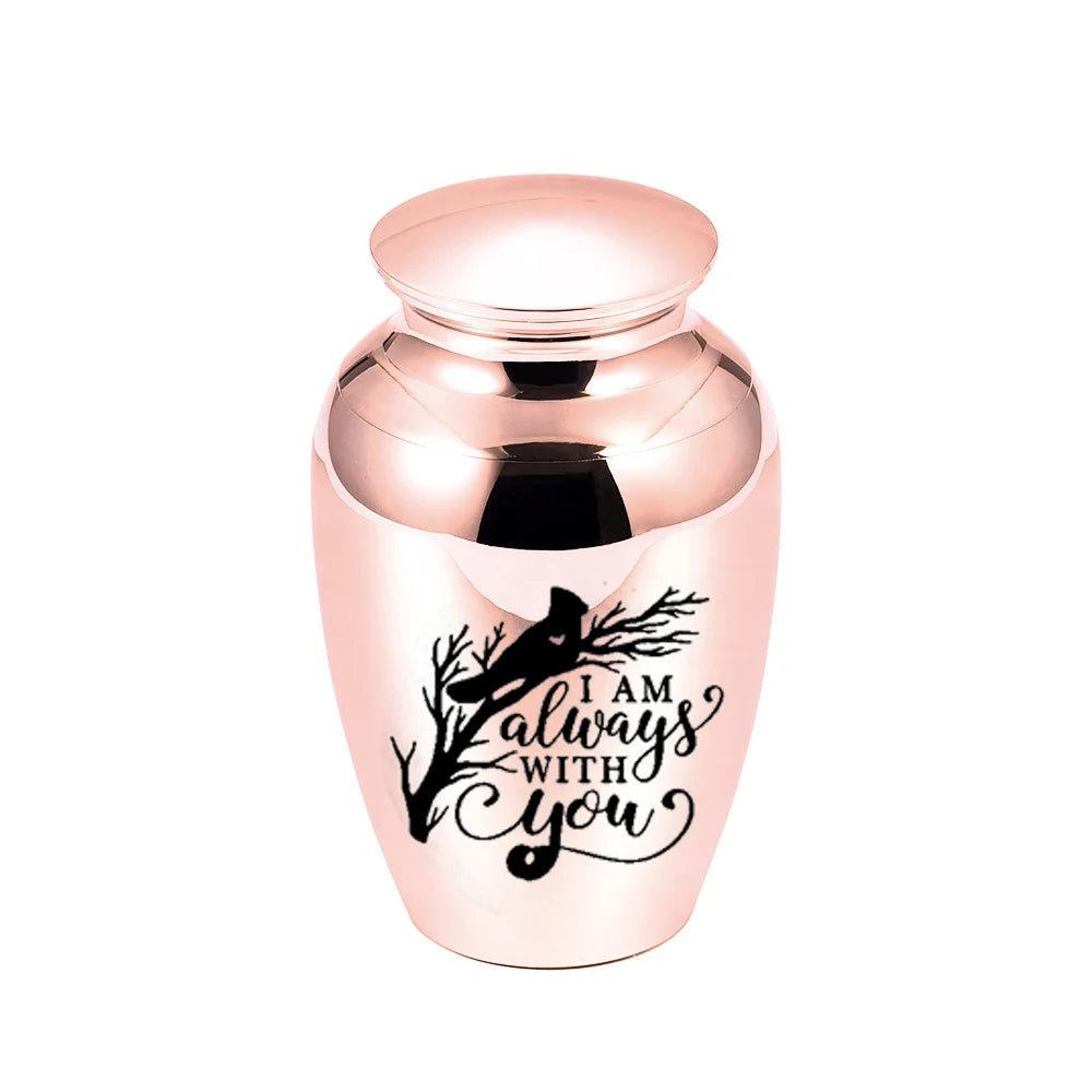 Pets Mini Cremation Urns Funeral Urn for Human Ashes Cat Dog Small Keepsake Memorials Jar Jewelry - I Am always With You