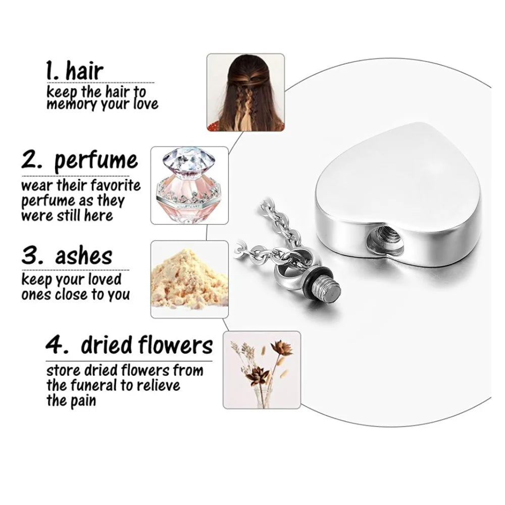 Lovely Pets Cremation Pendant Jewelry Ashes Holder Keepsake Cat Dog Memorial Ashes Necklace Aluminum Alloy Cremation
