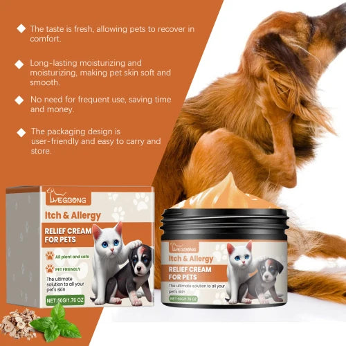 Yegbong Anti-Itch Cream Pets Gently Relieves Itching And Discomfort Care For Your Pet's Healthy Skin