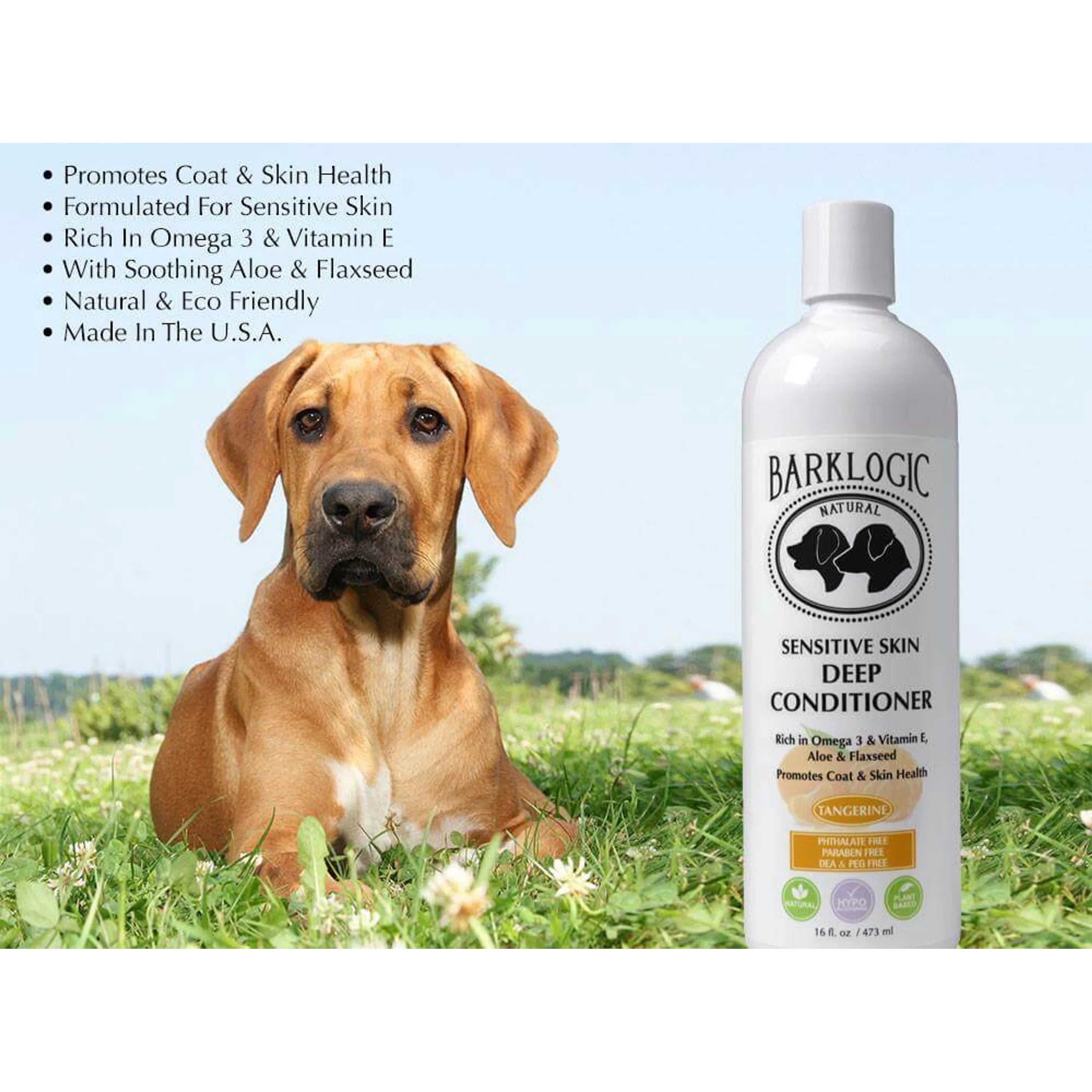 TD BarkLogic Sensitive Skin Deep Conditioner for Pets for Grooming