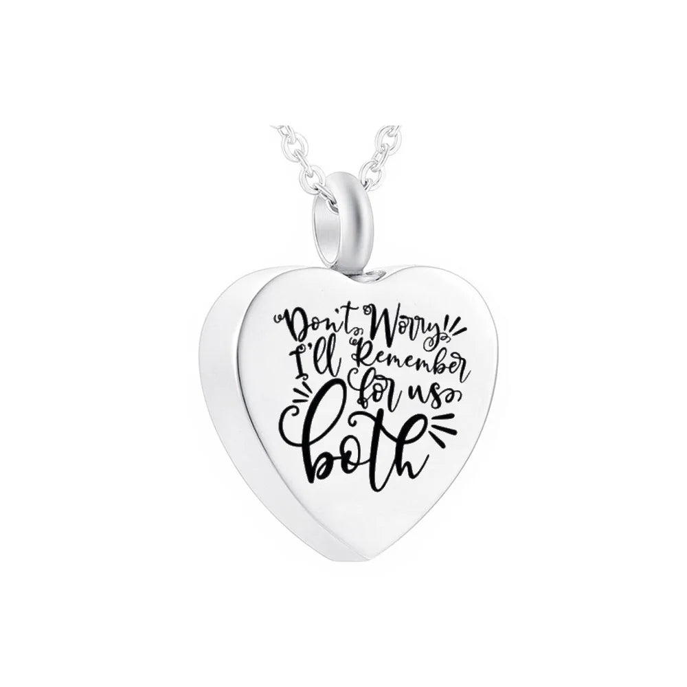 Heart-Shape Vintage Cremation Jewelry Stainless Steel Aluminum Urn for Ashes Memorial Commemorate the Death of Loved Ones Pets