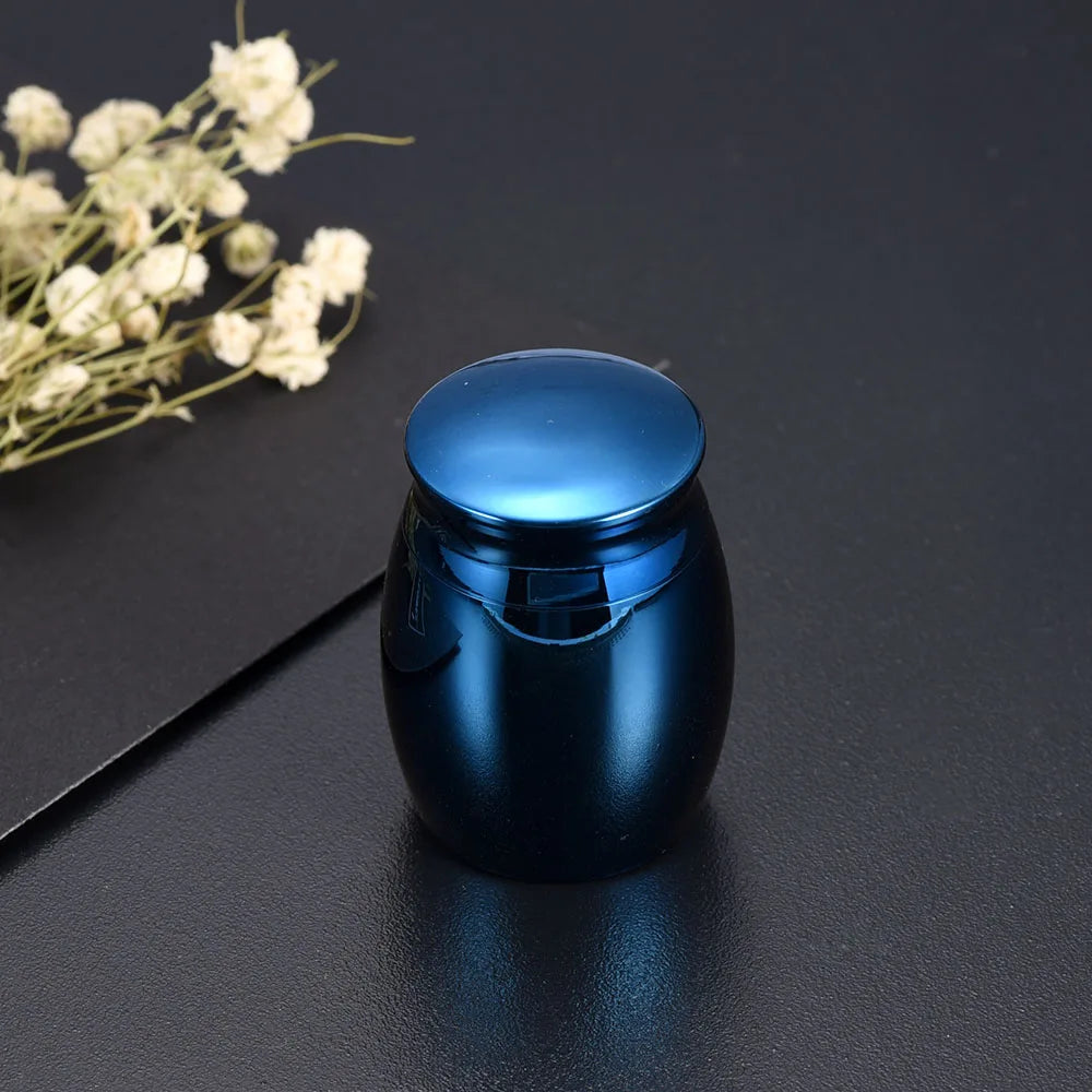 Enshrined Memorials Cremation Urn for Ashes Handcrafted Pets Dogs Cats Funeral Burial Small Paw Prints Keepsake Jewelry 30x40mm