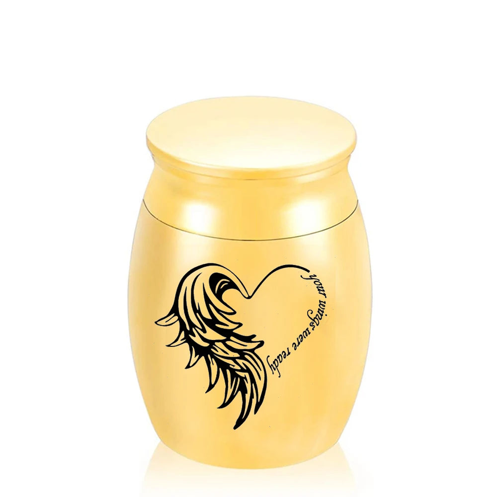 Souvenir Urns Small Cremation Urn Are Used for Ashes Memorials of Dead Relatives/pets Mini Non-deformable Metal Keepsake Jar