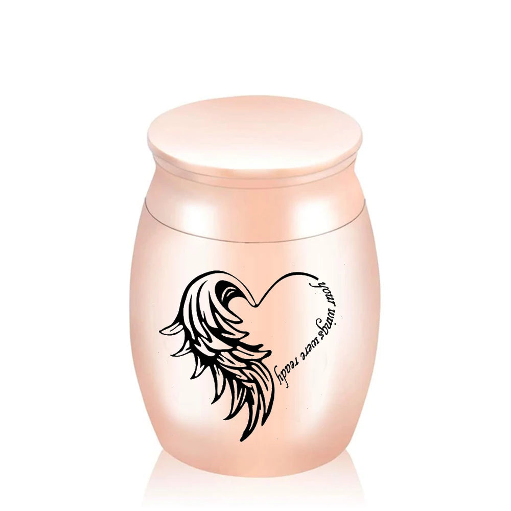 Souvenir Urns Small Cremation Urn Are Used for Ashes Memorials of Dead Relatives/pets Mini Non-deformable Metal Keepsake Jar