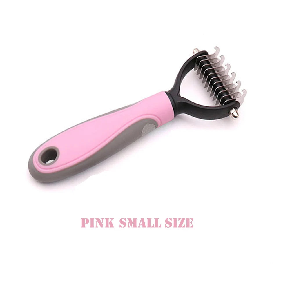 Plastic Hair Removal Comb for Dogs and Cats Trimming Dematting Deshedding Brush Grooming Tool for Long Hair Curly Fur Pets