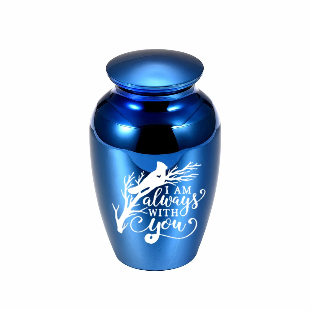 Pets Mini Cremation Urns Funeral Urn for Human Ashes Cat Dog Small Keepsake Memorials Jar Jewelry - I Am always With You