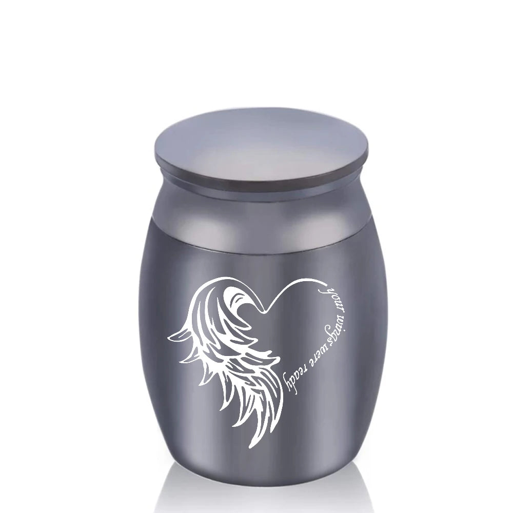 Souvenir Urns Small Cremation Urn Are Used for Ashes Memorials of Dead Relatives/pets Mini Non-deformable Metal Keepsake Jar