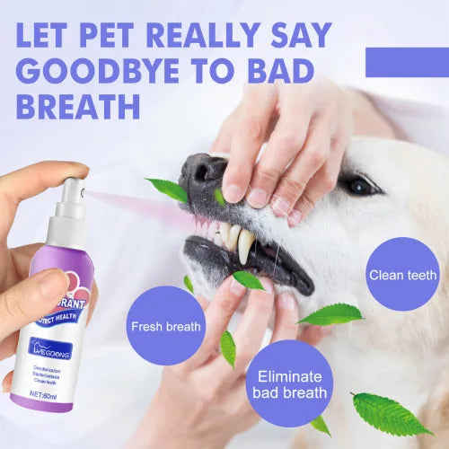 Yegbong Oral Spary For Pets  Pet Mouth Cleaner Cat Deodorizer Breath Fresher Spray