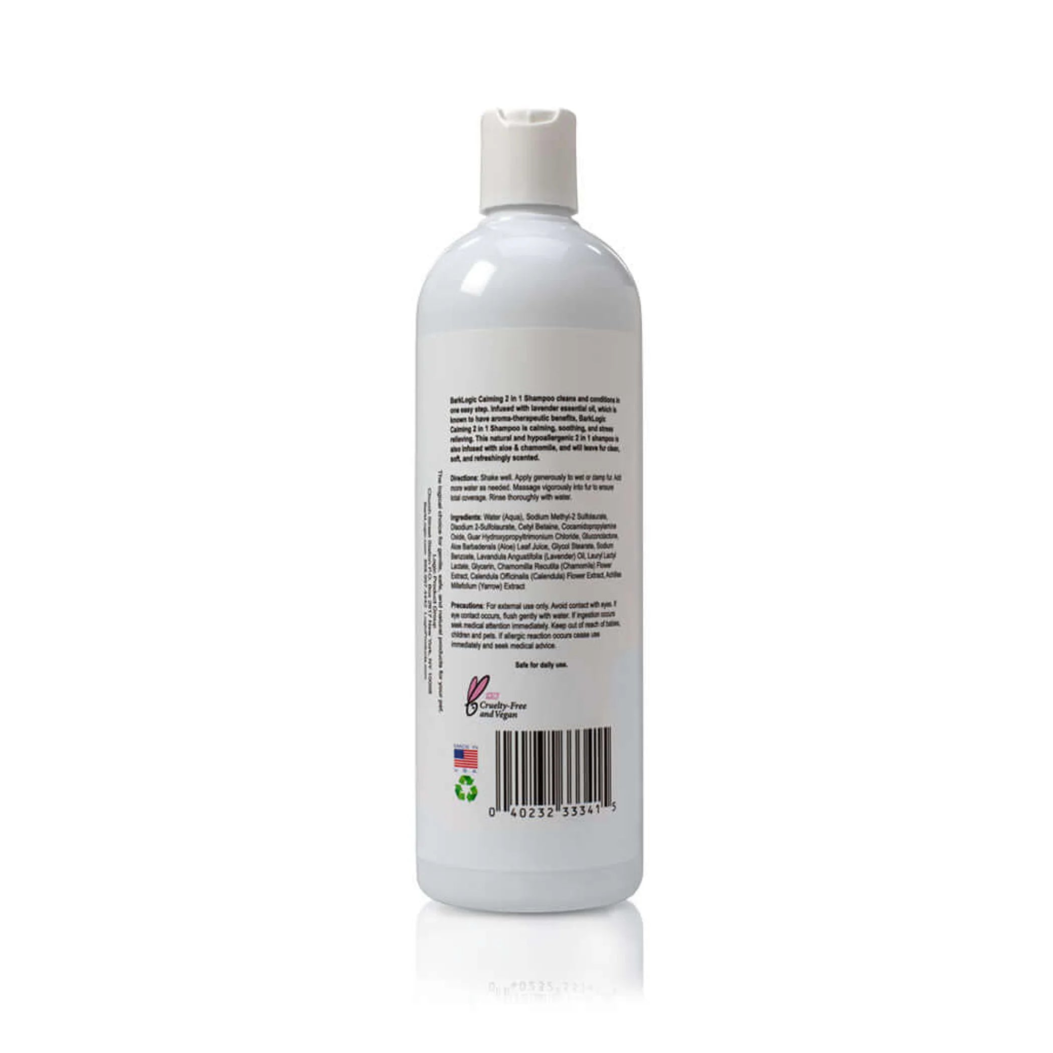 TD BarkLogic Calming 2 in 1 Shampoo for Pets for Grooming and Stress Relief