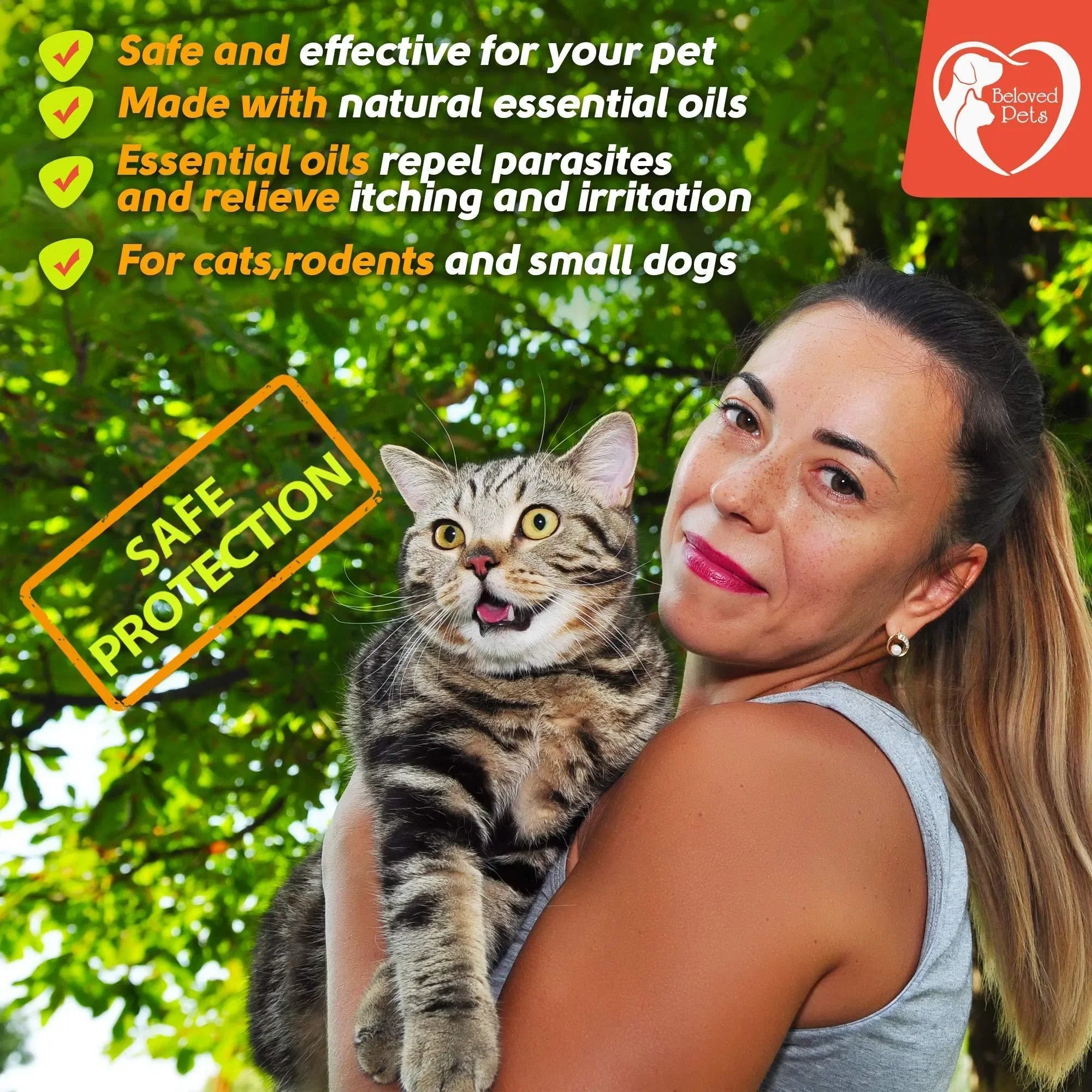 FCJ Natural Topical Flea Tick Repellent for Dogs Home Pest Control 3 Drops for Small Large Pets Effective Flea Mosquito