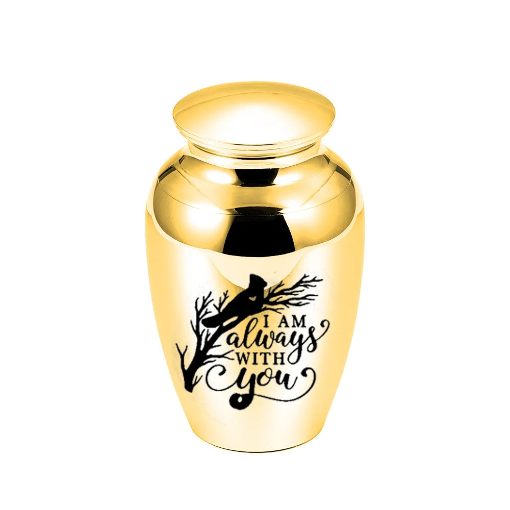 Pets Mini Cremation Urns Funeral Urn for Human Ashes Cat Dog Small Keepsake Memorials Jar Jewelry - I Am always With You