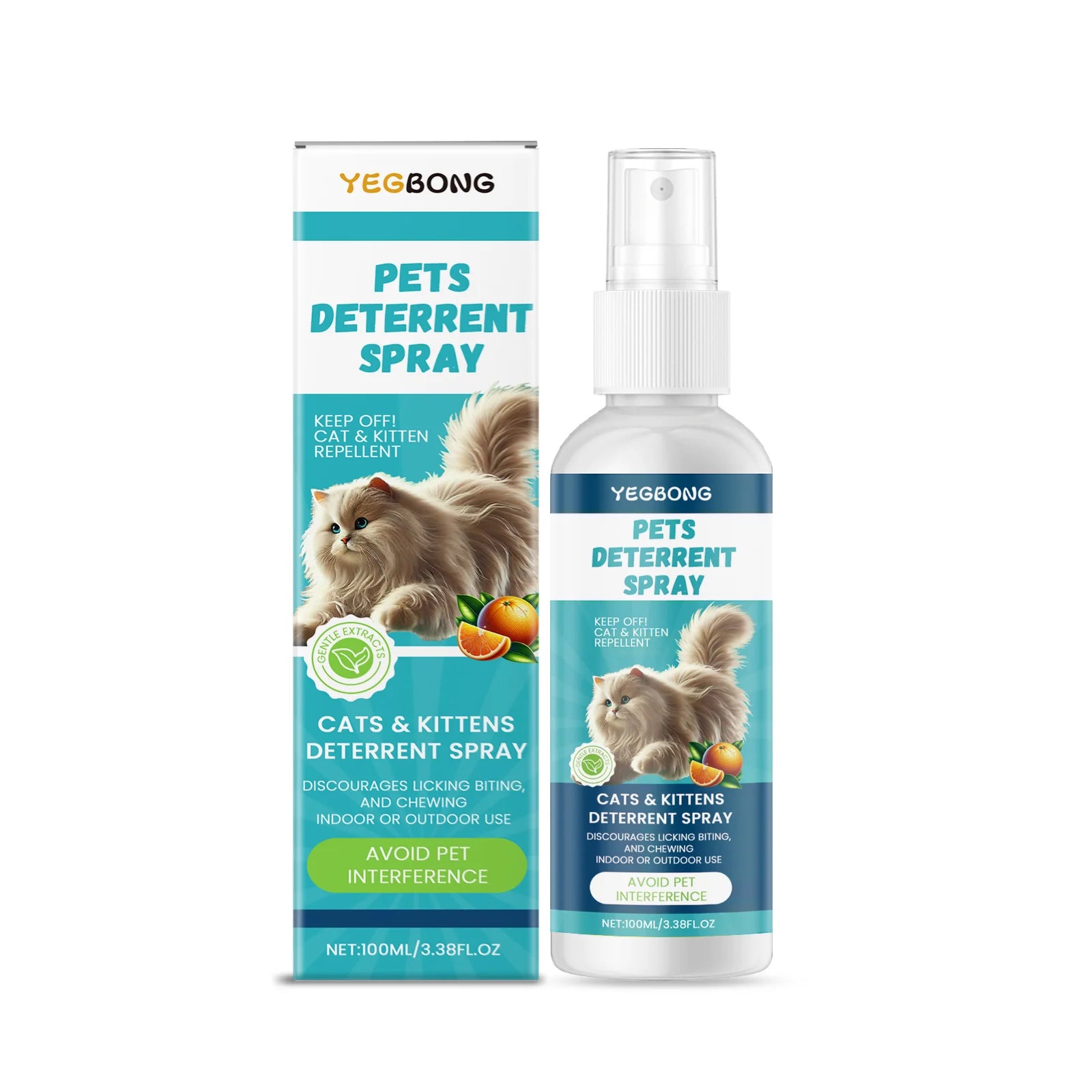 FCJ Yegbong Smart Pest Control Cat Anti-Scratch Spray Indoor Restricted Area Set up to Expel Pets Furniture Sofa Bite Protection