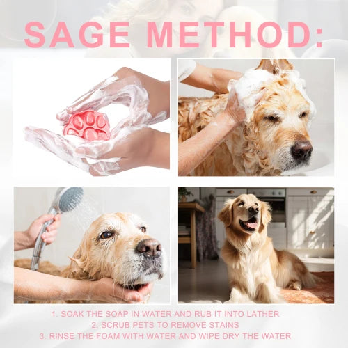 Yegbong Pet Relieve Itchy Skin Cats And Dogs Smooth Hair Care  Anti-Mite Cleaning Soap For Pets