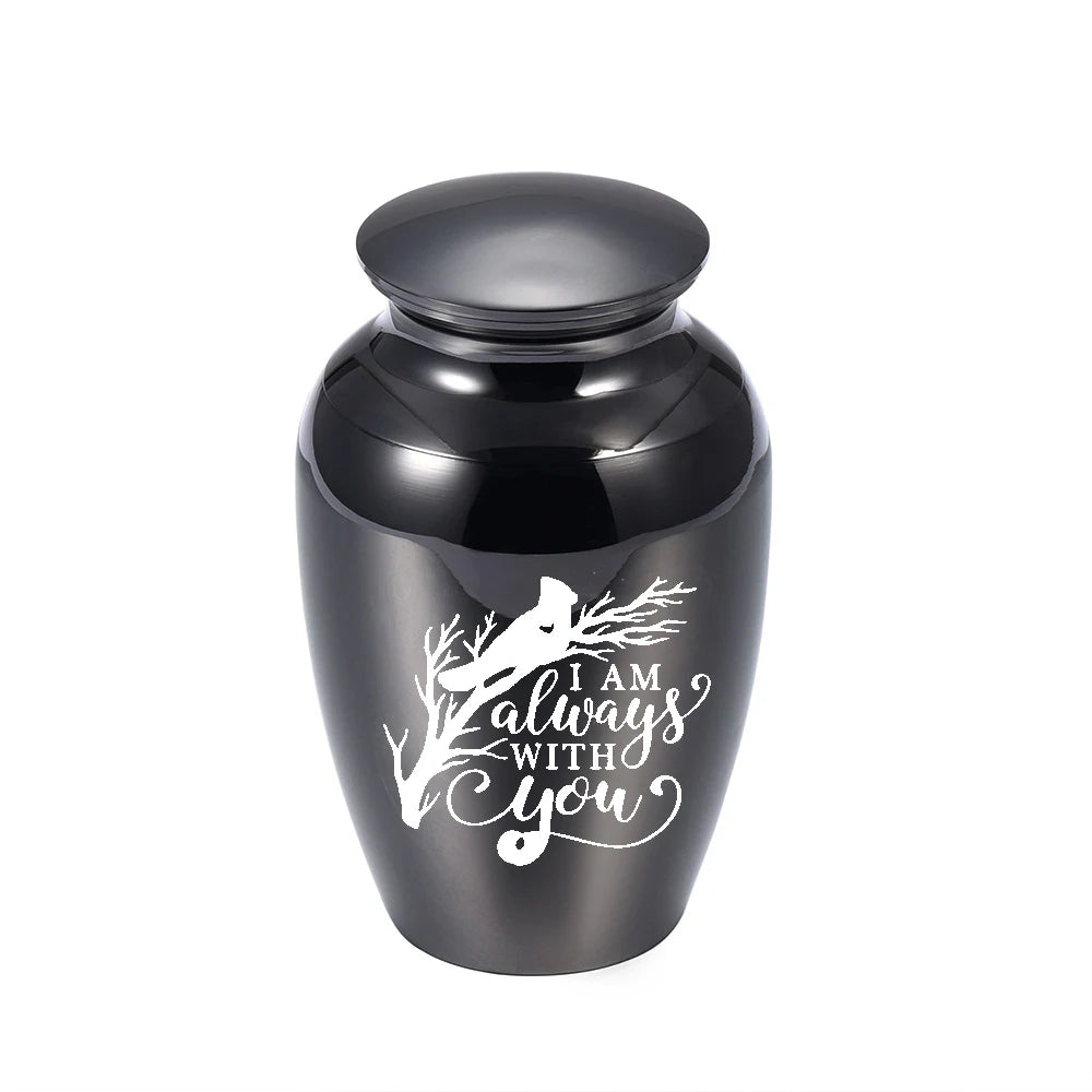 Pets Mini Cremation Urns Funeral Urn for Human Ashes Cat Dog Small Keepsake Memorials Jar Jewelry - I Am always With You