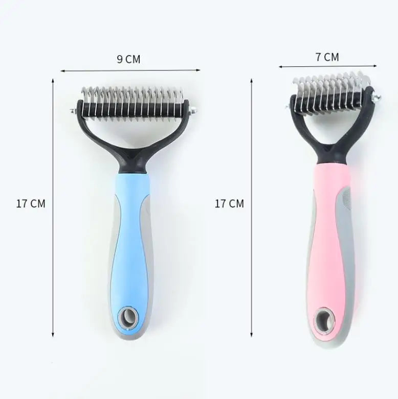 Plastic Hair Removal Comb for Dogs and Cats Trimming Dematting Deshedding Brush Grooming Tool for Long Hair Curly Fur Pets