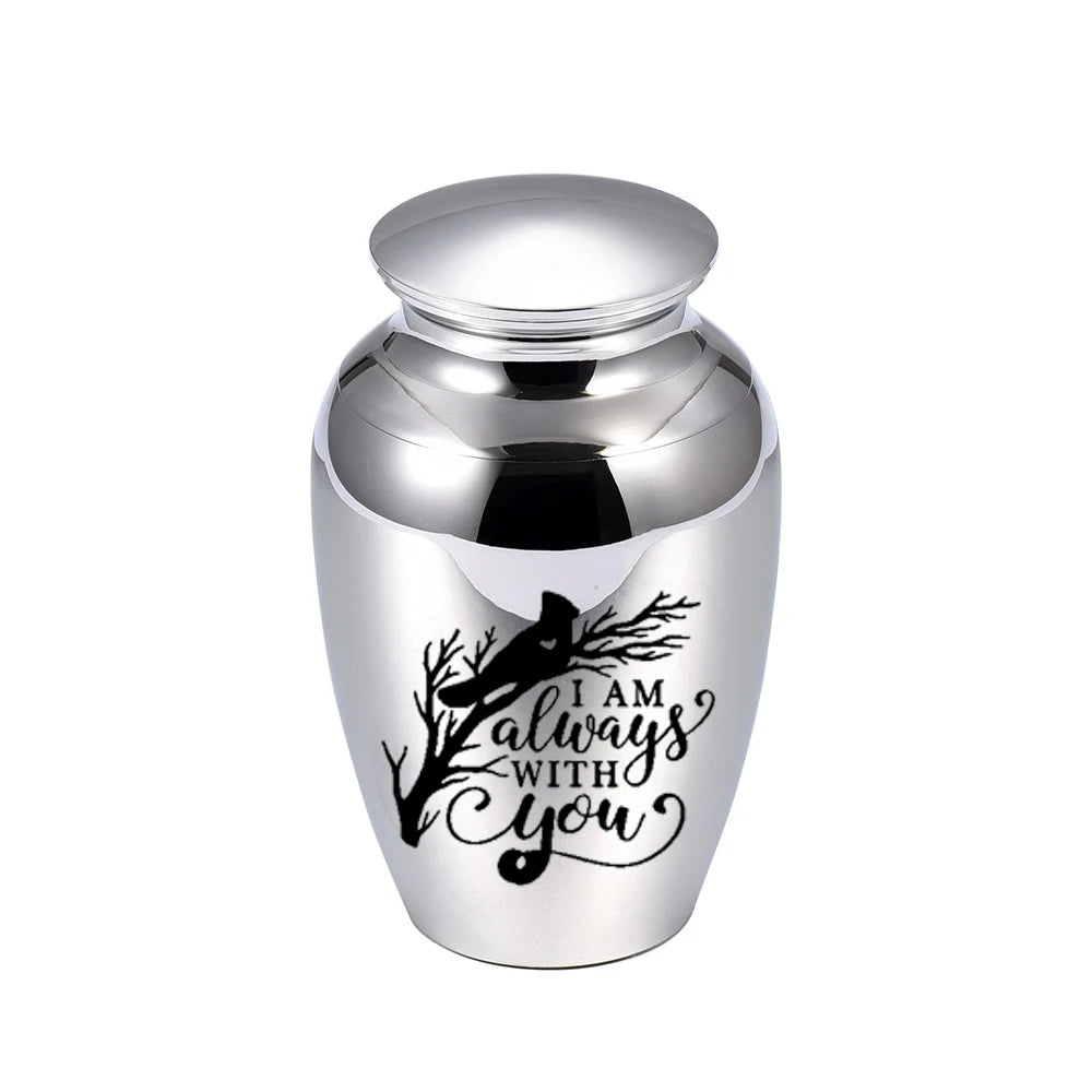 Pets Mini Cremation Urns Funeral Urn for Human Ashes Cat Dog Small Keepsake Memorials Jar Jewelry - I Am always With You