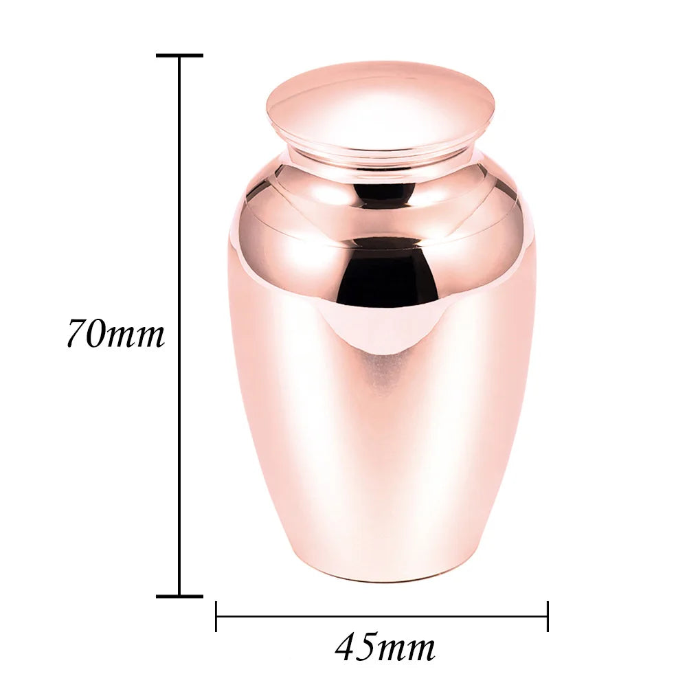 45*70mm Aluminum Alloy Pets Cremation Memorial Ashes Urn 5 Colors Urn Jewelry Keepsake Pendant for Human