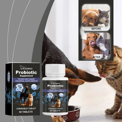 Yegbong Cats Dogs General Compound Probiotic  Pets Absorb Supplement Tablets Dog And Cat Nutrition