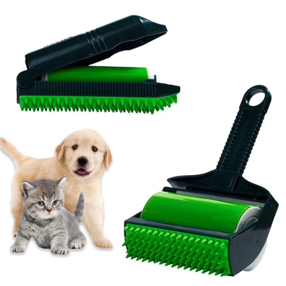 FCJ Electric Fabric Shaver Portable USB-Chargeable Pet Hair Remover with Adhesive Roller Washable Lint Remover for Clothing Pets