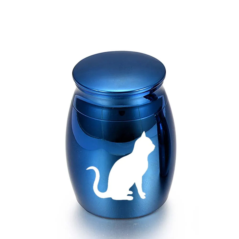 Enshrined Memorials Cremation Urn for Ashes Handcrafted Pets Dogs Cats Funeral Burial Small Paw Prints Keepsake Jewelry 30x40mm