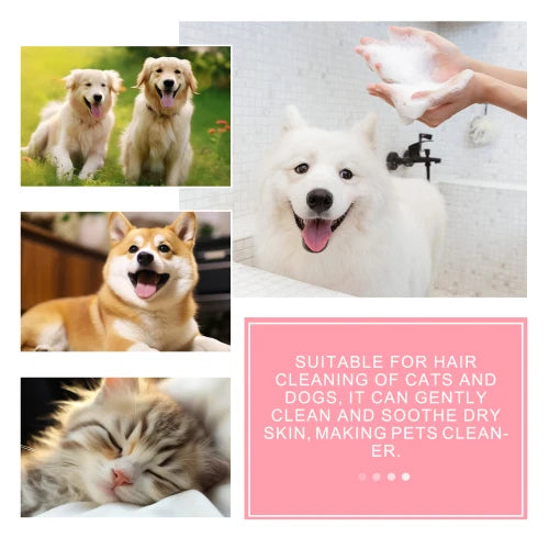 Yegbong Pet Relieve Itchy Skin Cats And Dogs Smooth Hair Care  Anti-Mite Cleaning Soap For Pets