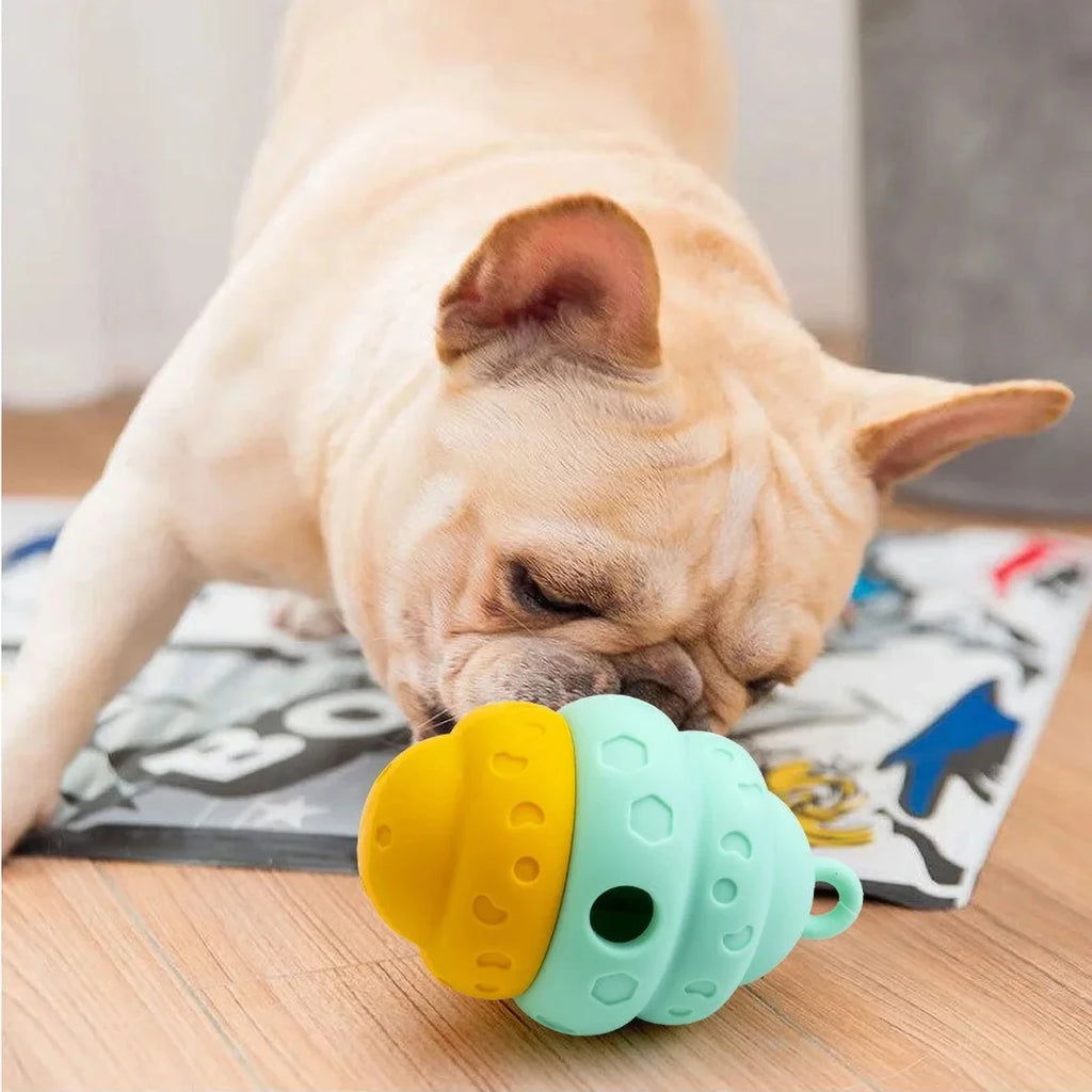 Chew-Proof Silicone Dog Slow Feeder Toy – Snuffle Game for Puppies & Seniors