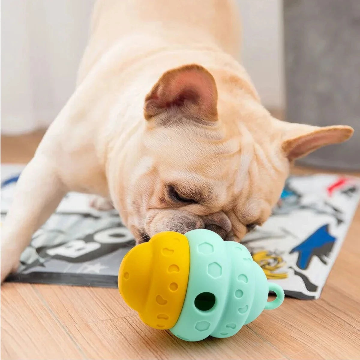 Chew-Proof Silicone Dog Slow Feeder Toy – Snuffle Game for Puppies & Seniors