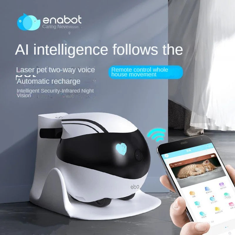 Smart Pet Companion Robot with Camera