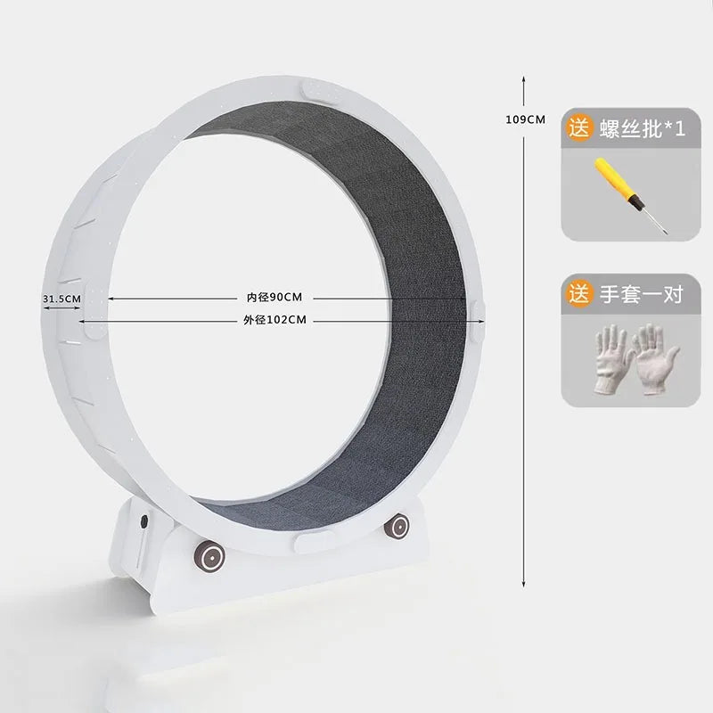 Silent Pet Treadmill & Interactive Gym Wheel