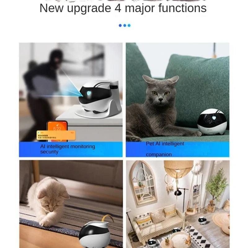 Smart Pet Companion Robot with Camera