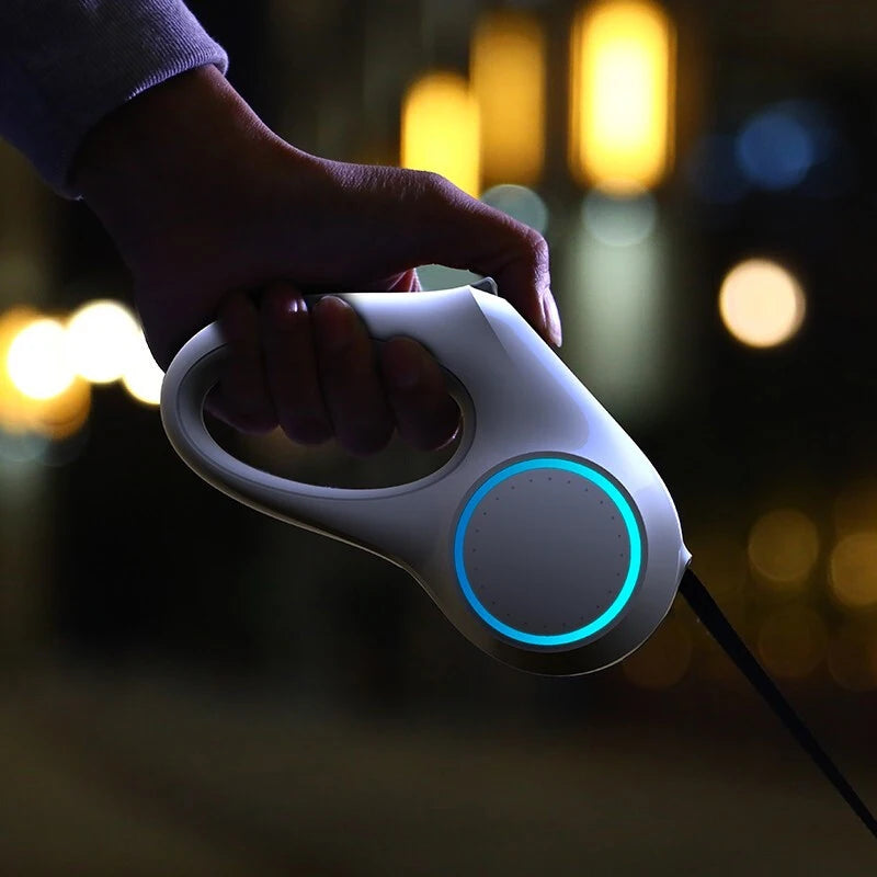 Retractable Dog Leash with LED Headlamp