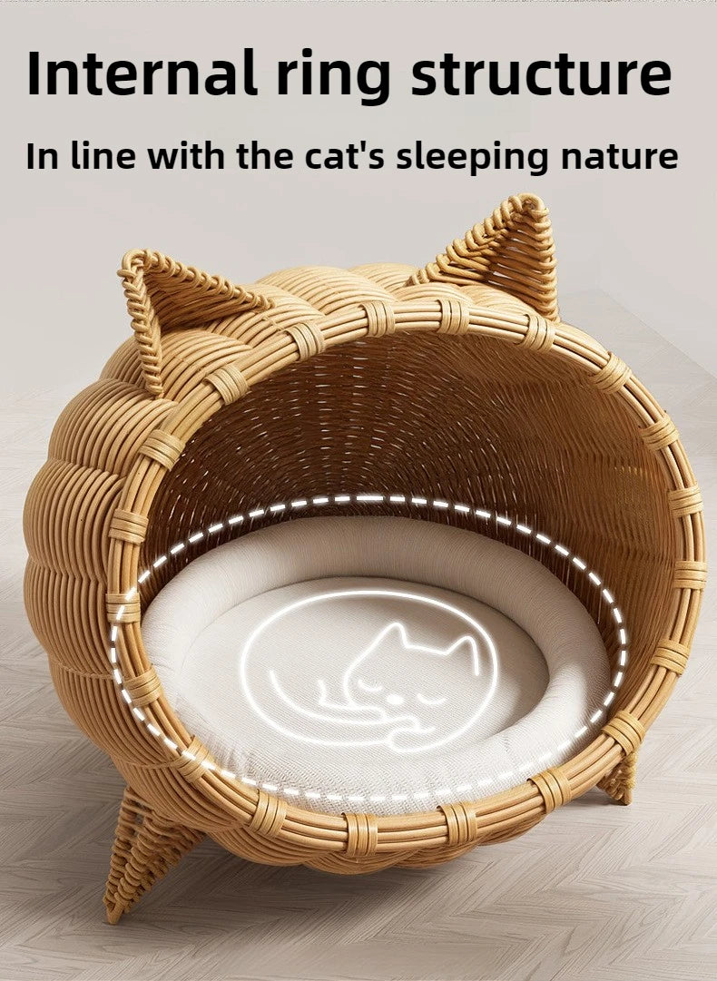 Woven Cat Nest Bed